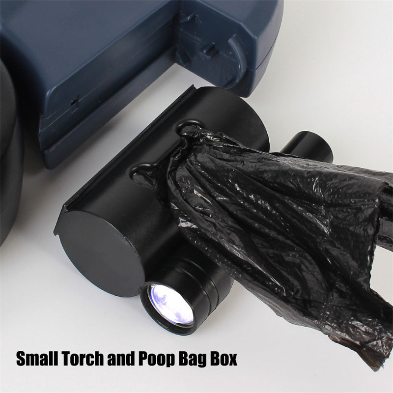 Retractable Reflective Dog Leash for Small Dogs with 360° Swivel and Integrated Lights - Dual Pet Walking Solution